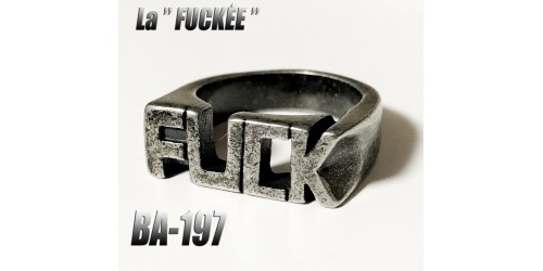 Ba-197, Bague La Fuckée (Fuck) en acier inoxydable